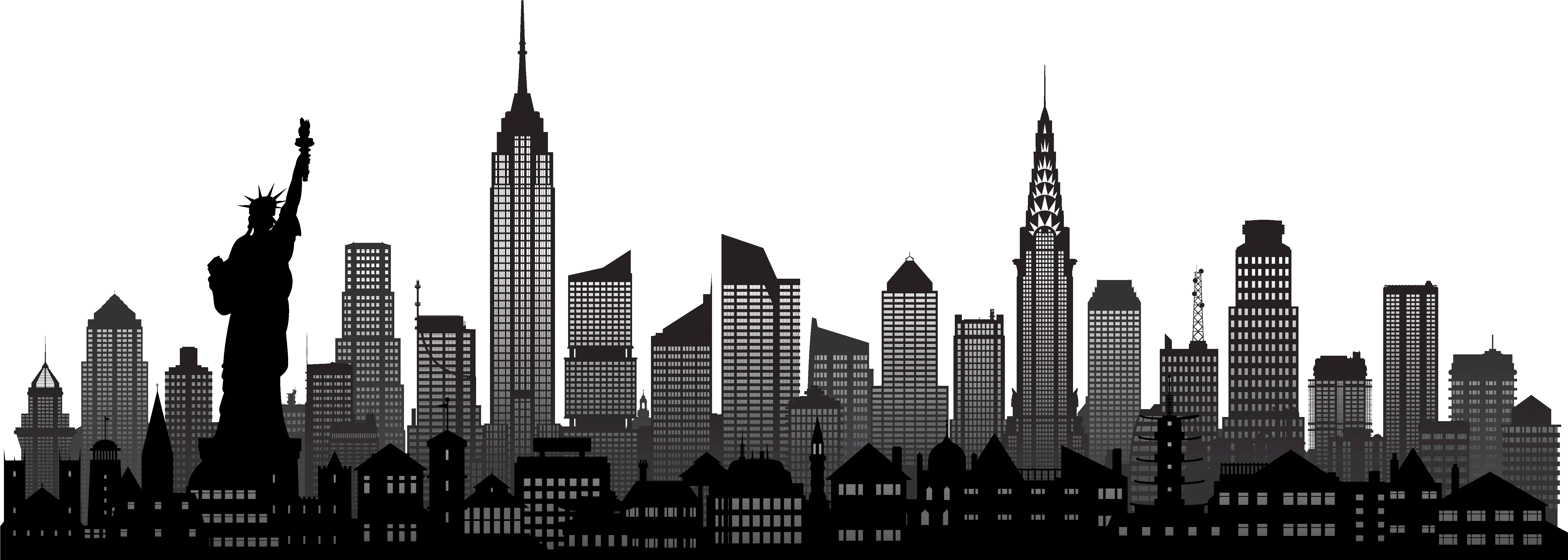 Clip Art New York City Vector Manhattan Skyline Vector