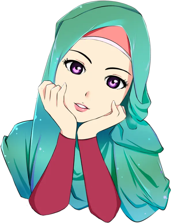 Hijab Drawing Muslim Cartoon Islam Hq Image Free Png Cute Girl Hijab Cartoon