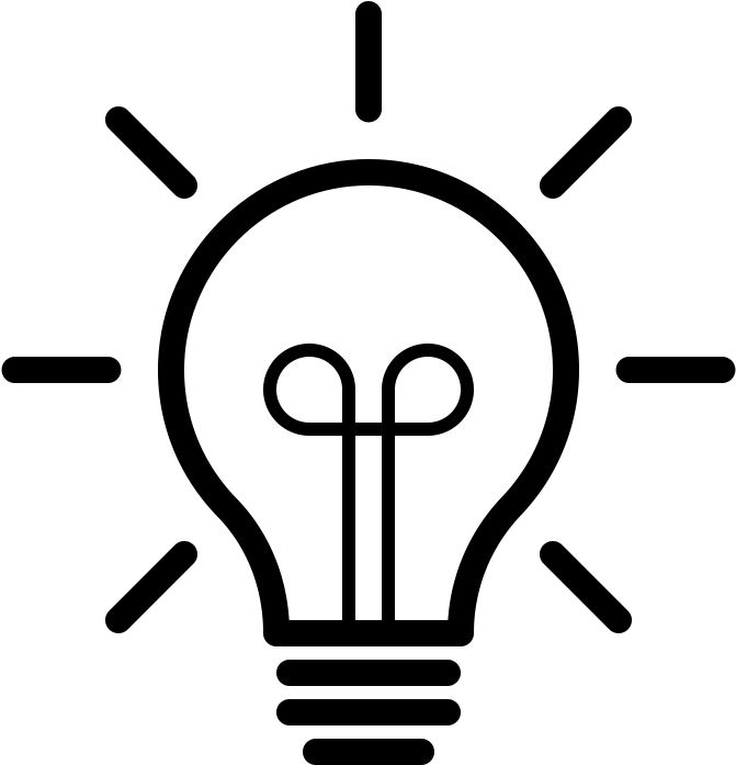 Transparent Background Lightbulb Icon Png