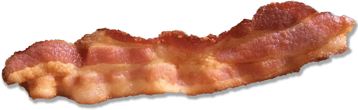 Transparent Bacon Png Single Strip Of Bacon