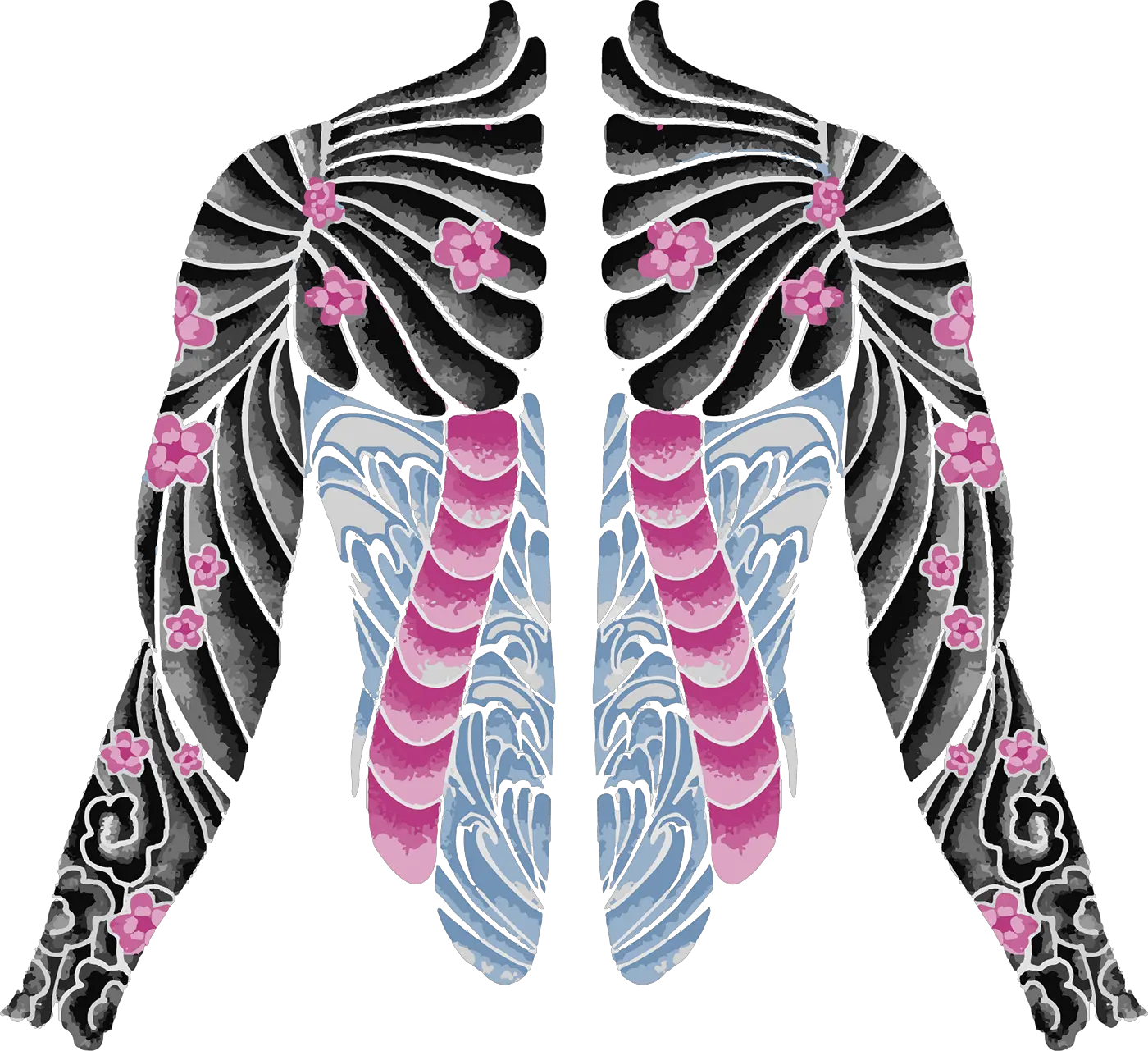 Transparent Tattoo Designs Png Yakuza Tattoo Png