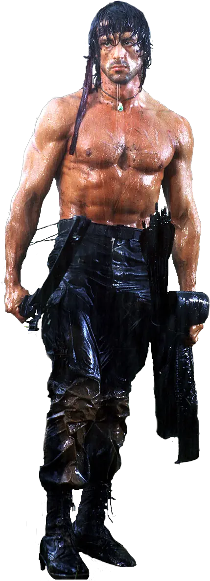 John Rambo Sylvester Stallone Rendered Sylvester Stallone Cardboard Cutout
