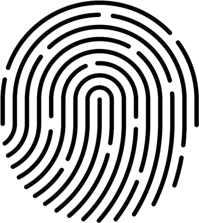 Transparent Finger Print Vector