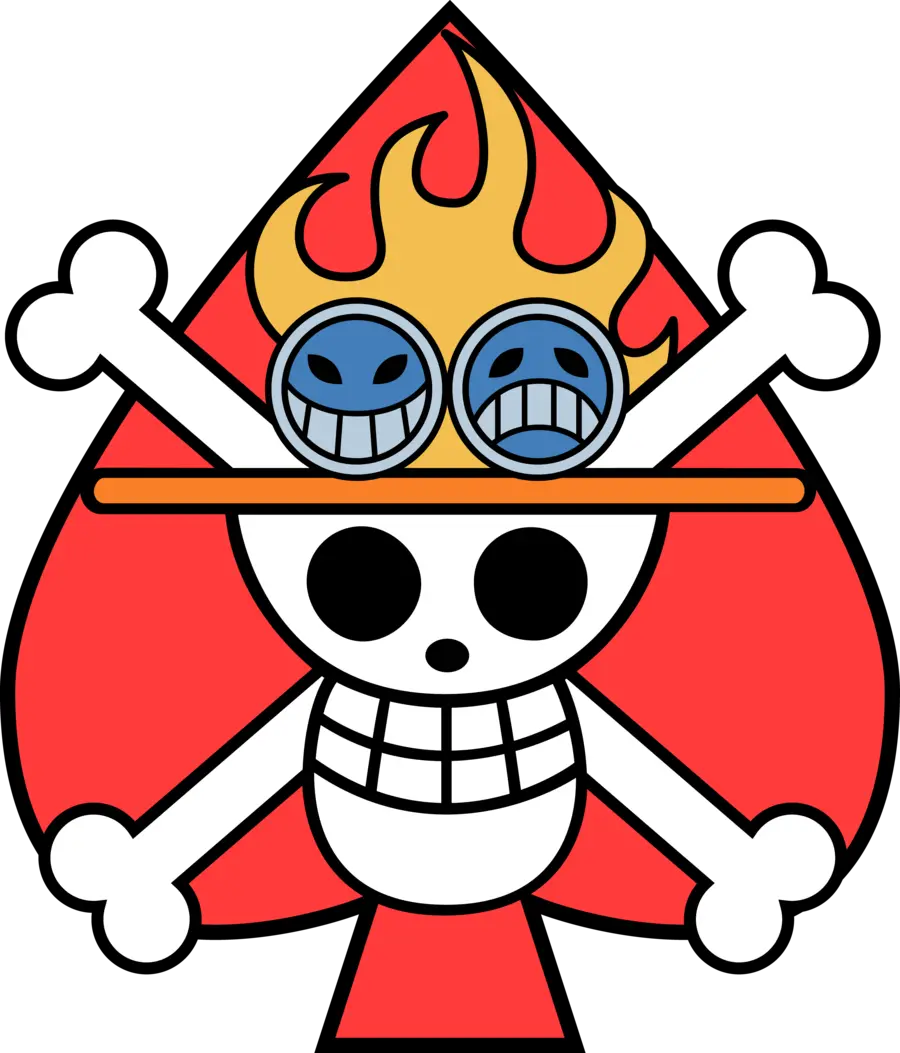 Transparent Pirate Flag Png One Piece Jolly Roger Ace