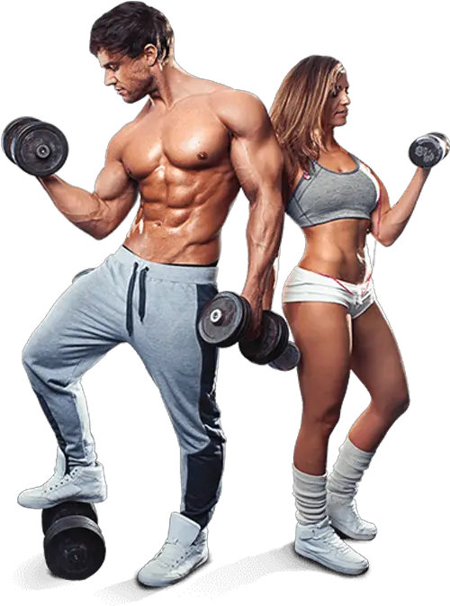 Muscle Fitness Couple Png