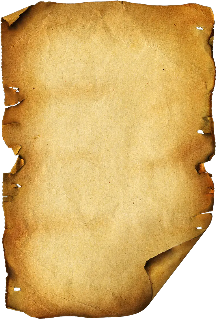 Old Scroll Paper Template Transparent Background Old Paper Png