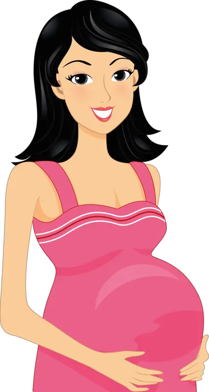 Pregnant Women Cartoon