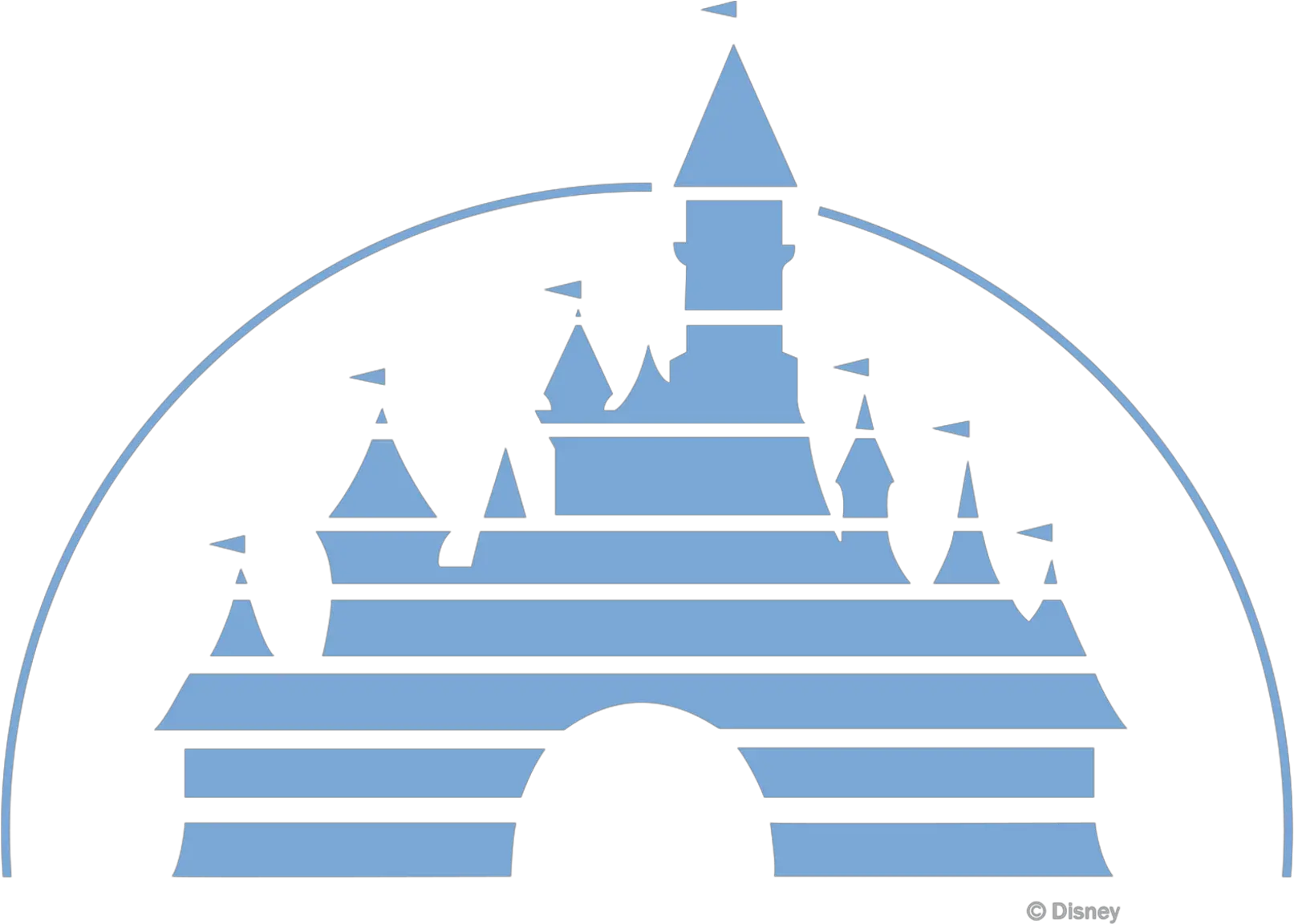 Disney Castle Logo Png Disney Blue Castle Logo