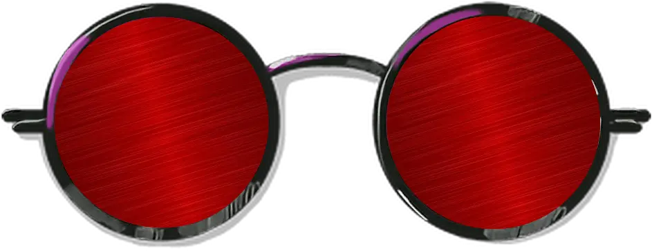 Red Glass Style Picsart Chasma Png Hd