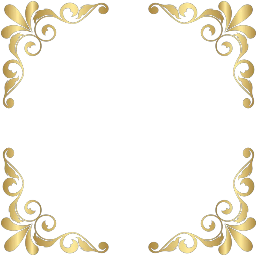 Decorative Lines Corner Transparent Transparent Background Gold Corner Border Png