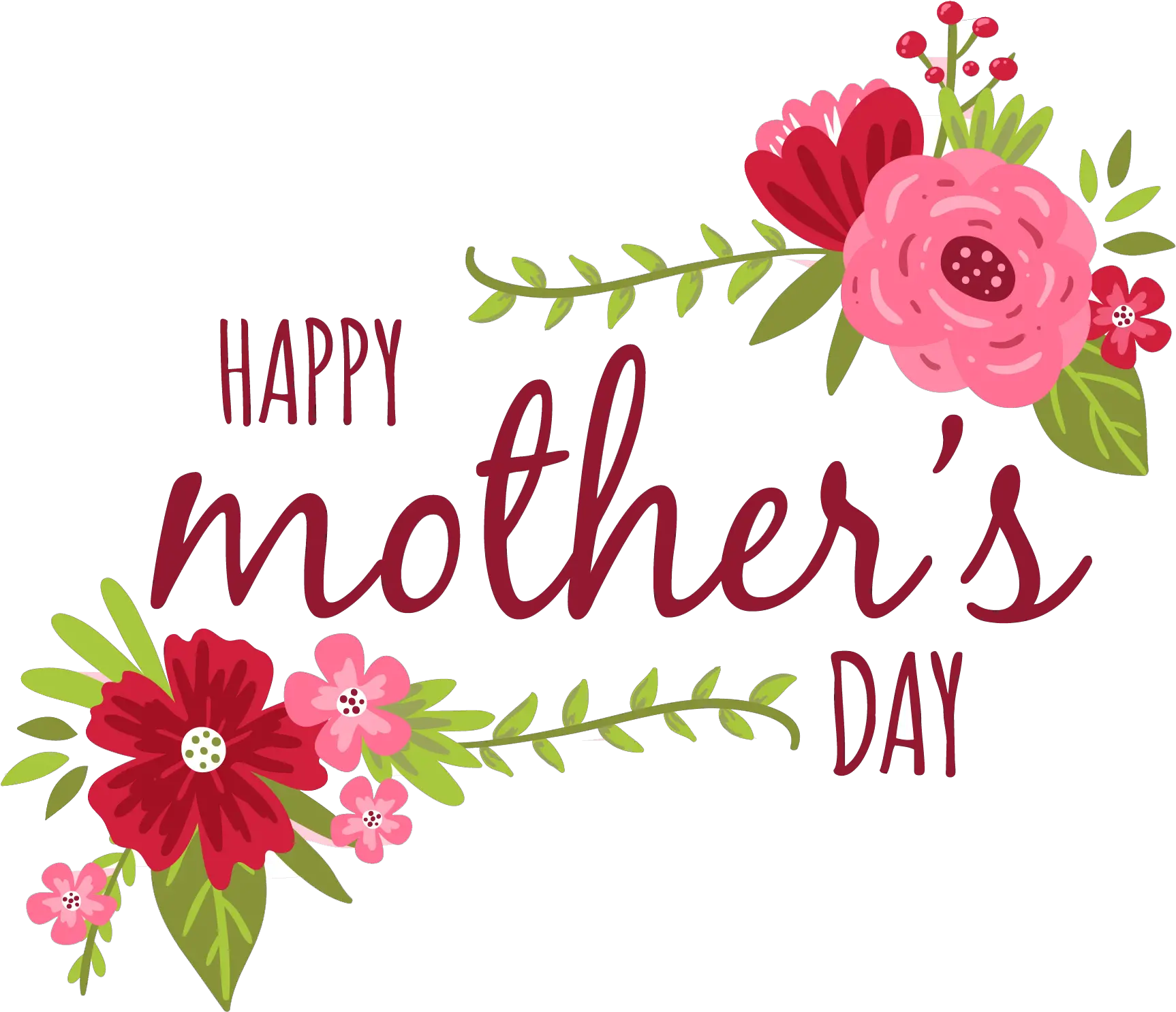 Transparent Background Happy Mothers Day Png