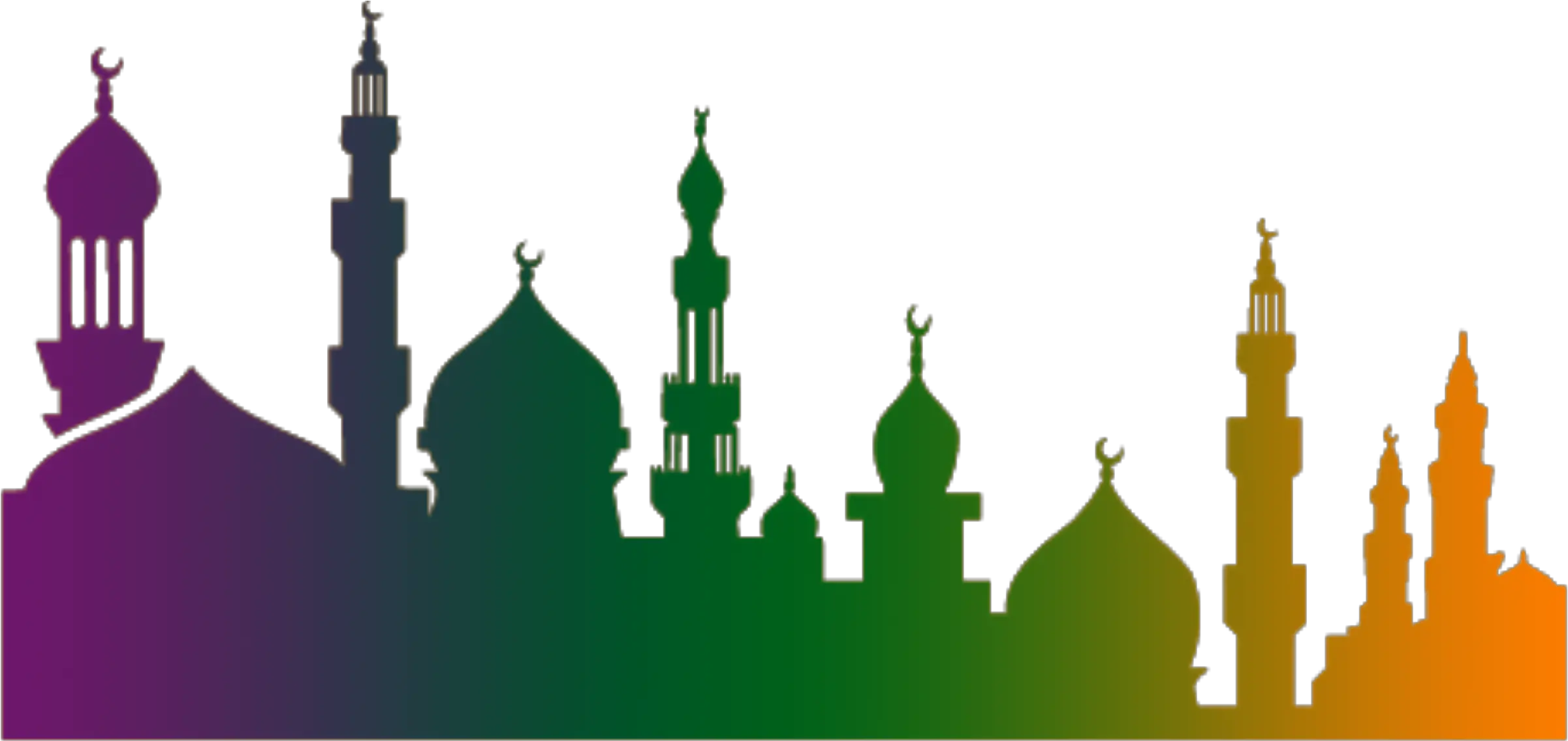 Silhouette Quran Ramadan Illustration Church Islam Gambar Masjid Vector Png