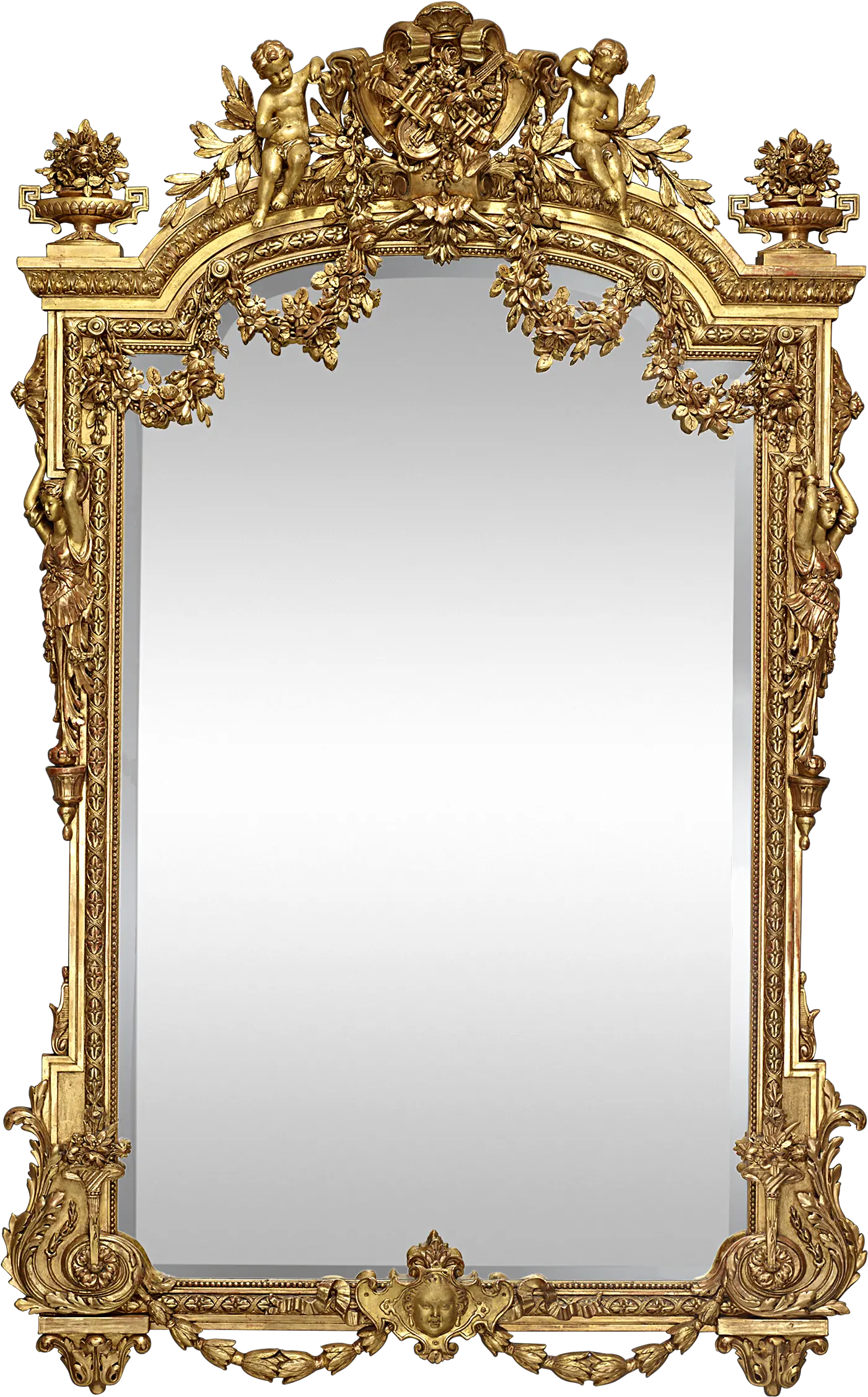 Transparent Antique Mirror Png Gold Napoleon Mirrors