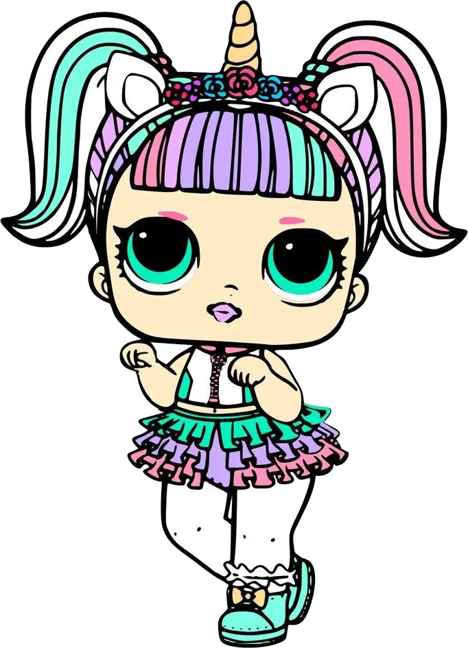 L O L Surprise Doll Png Lol Unicorn Doll Svg