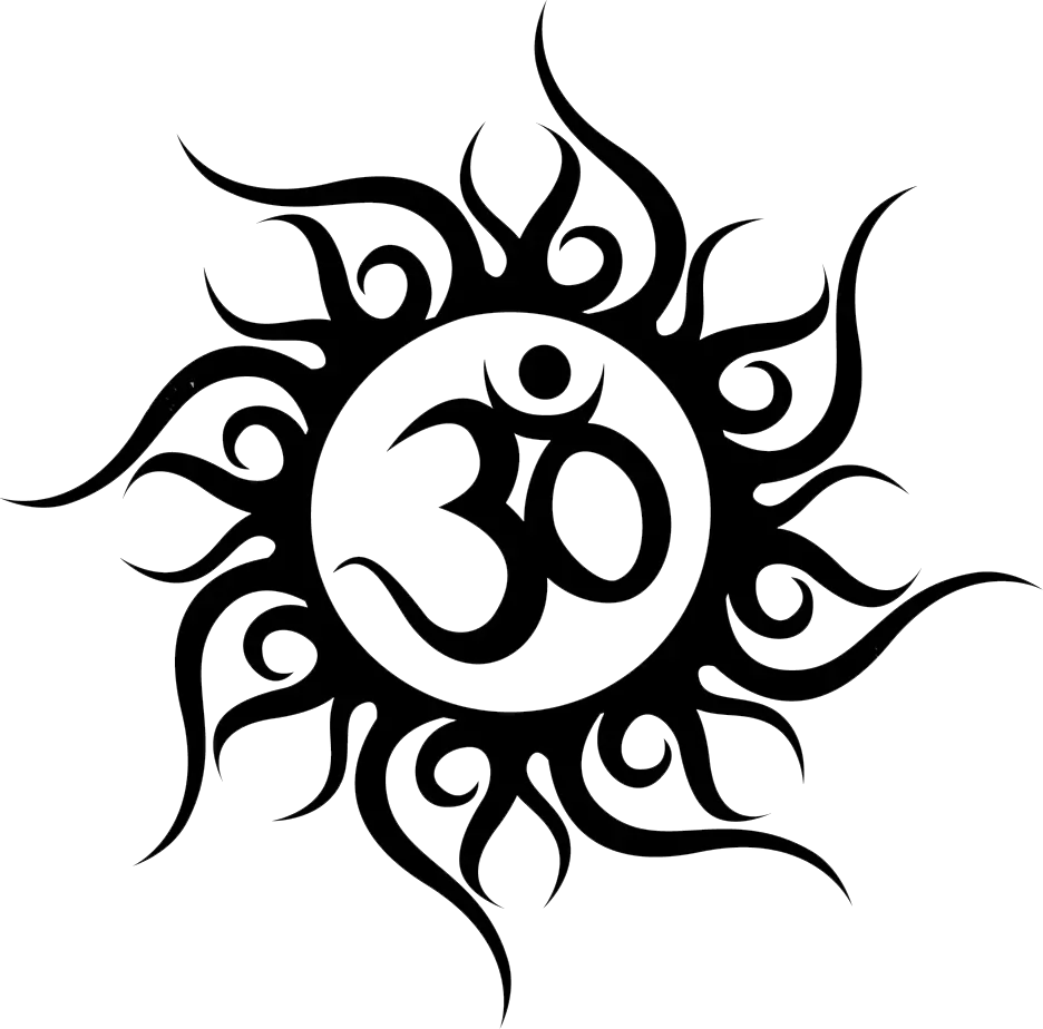 Om Png Transparent Images Om Black And White