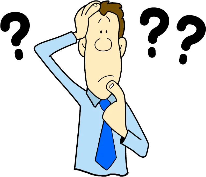 Male Clipart Confused Customer Confused Png