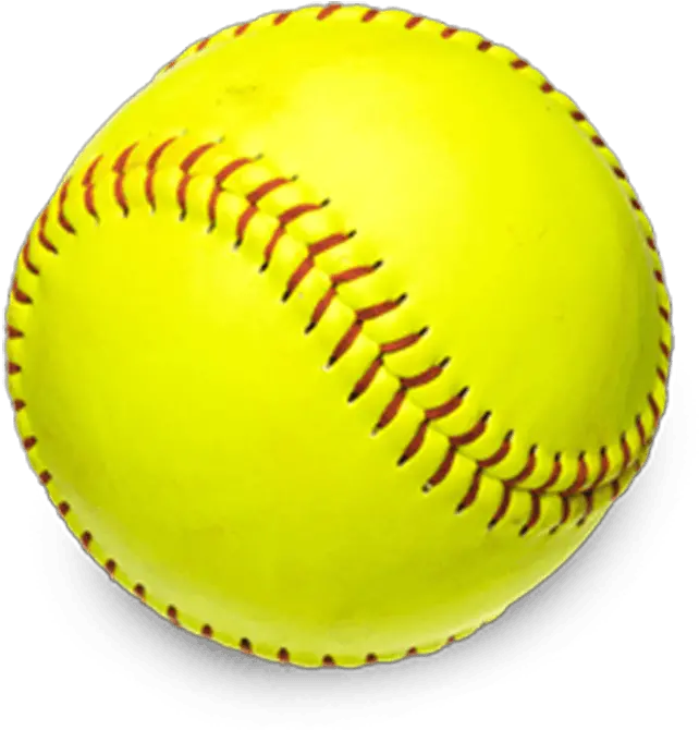 Softball With White Background