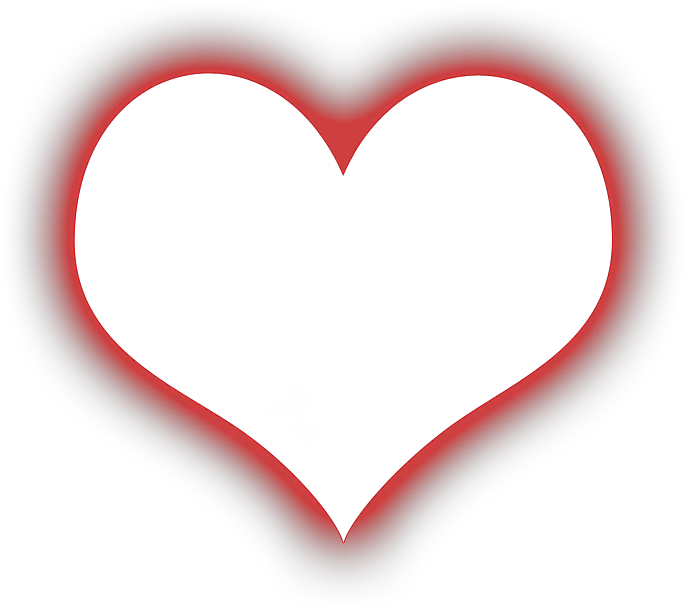 Transparent Red Glow Png Transparent Love Shape Png