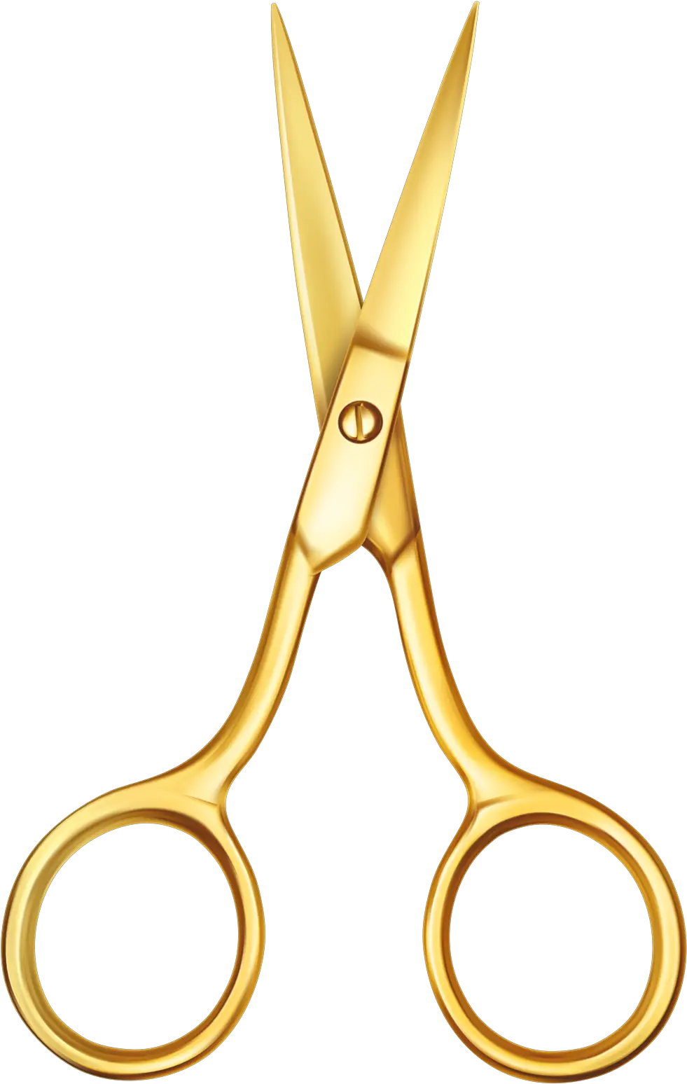 Scissors Golden Png Gold Scissor No Background