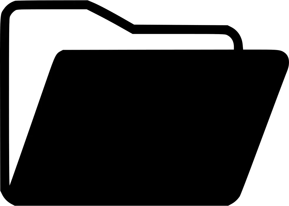 Transparent Folder Icon Png Transparent Folder Icon Black And White