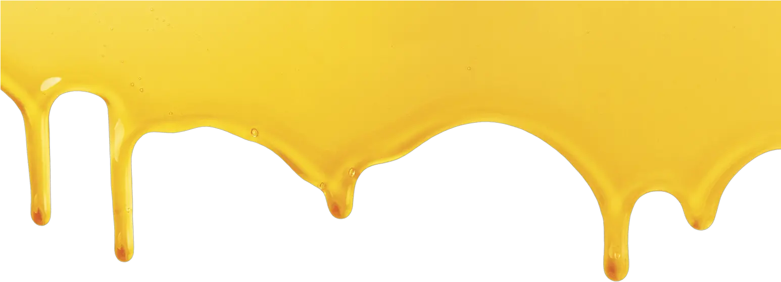 Honey Transparent Drip Yellow Paint Dripping Png
