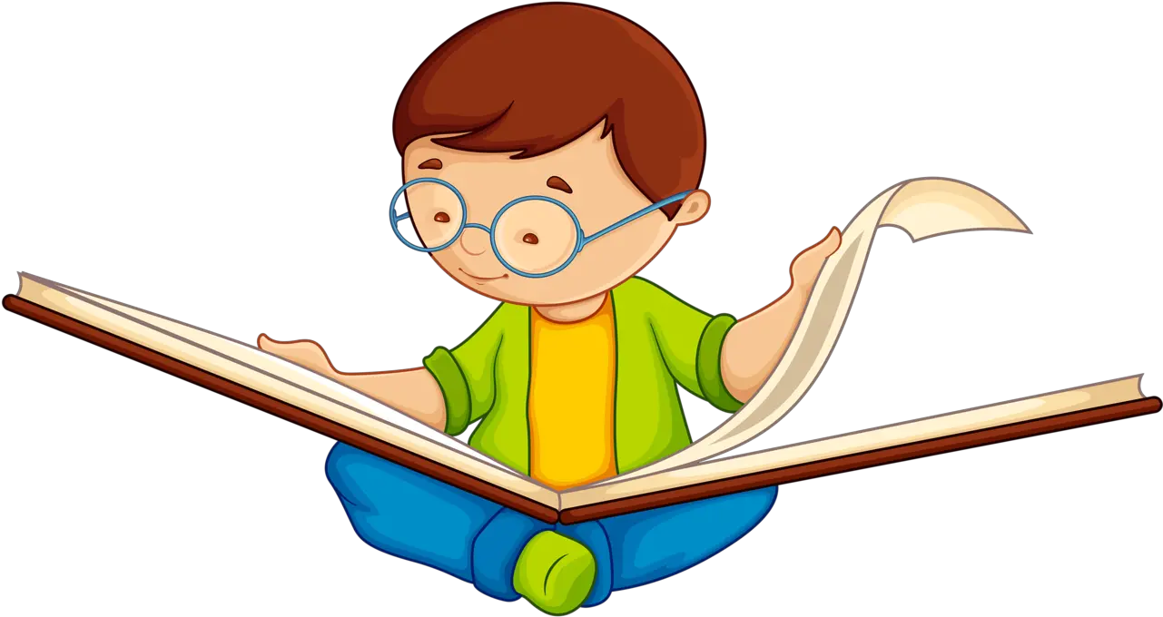 Clipart Writing Study Kids Reading Books Clipart Png