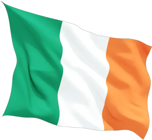 Waving Irish Flag Ireland Flag Transparent Background