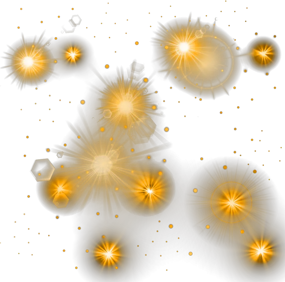 Yellow Glowing Lights Png