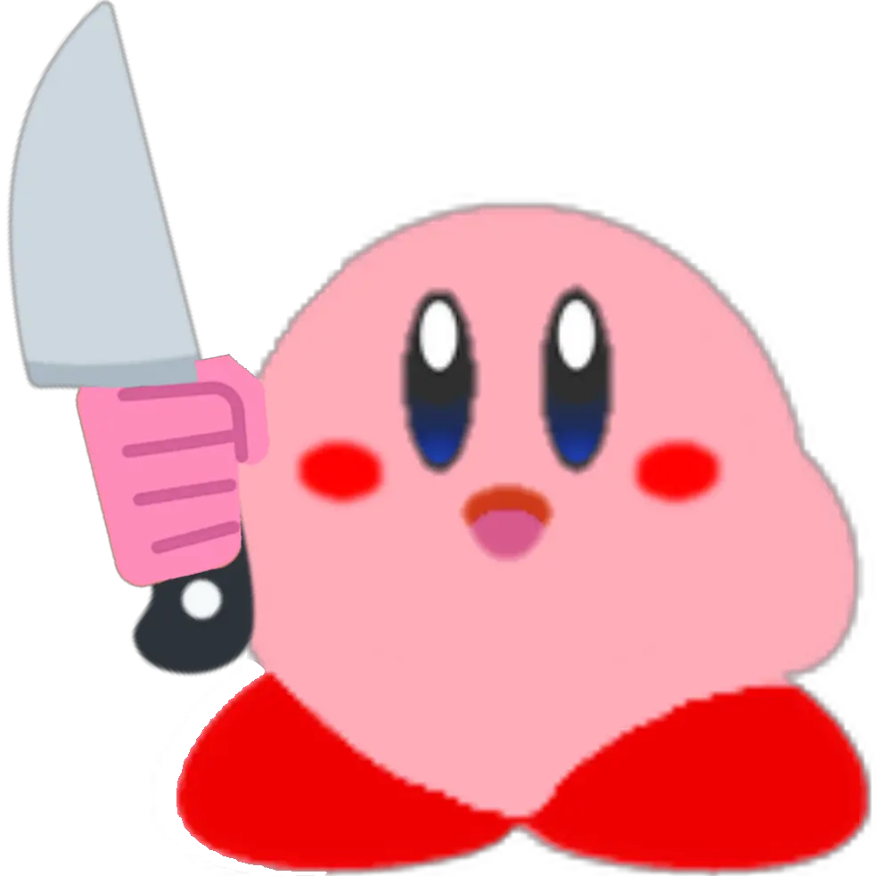 Knifekirby Discord Emoji Kirby With Knife Discord Transparent
