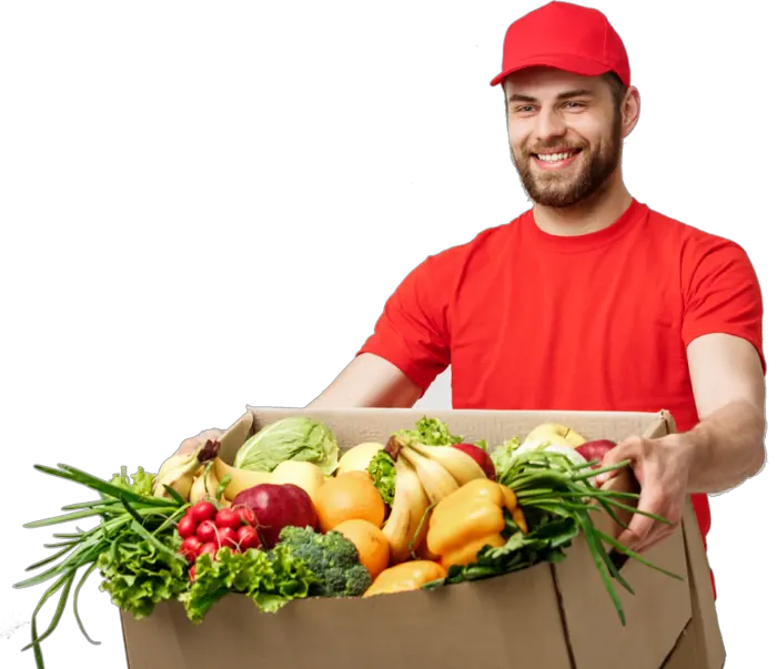 Vegetable Delivery Boy Png