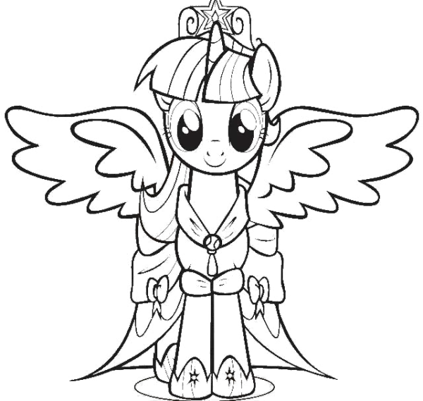 My Little Pony Coloring Pages Princess Twilight Sparkle My Little Pony Princess Twilight Sparkle C