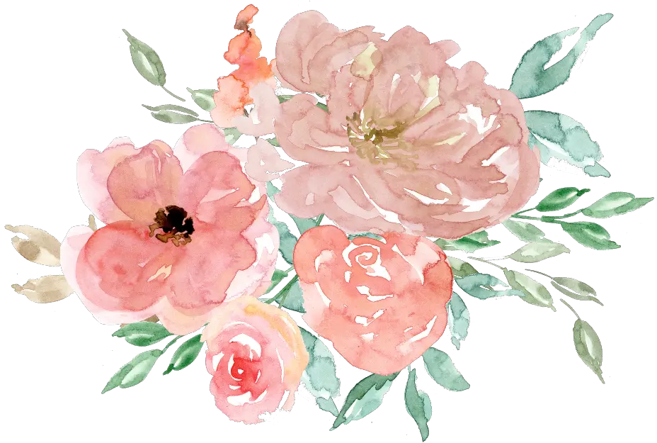 Transparent Watercolour Flower Clipart Free Floral Watercolor Clip Art