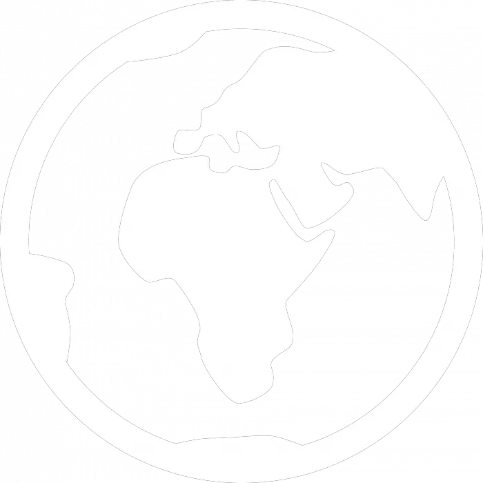 Globe White Icon Png