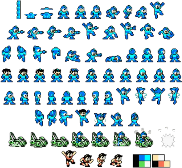 Transparent Mega Man Sprite Png Megaman Copy Robot Sprite