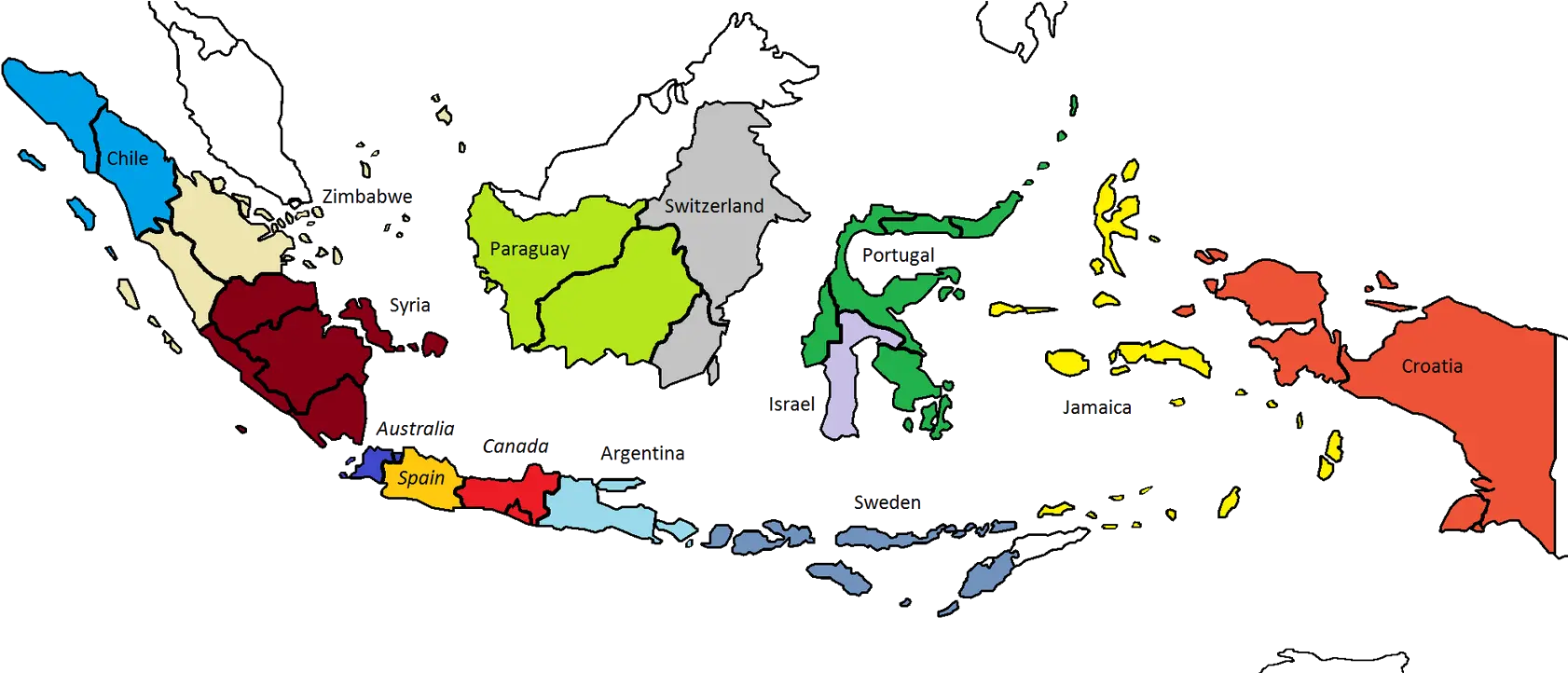 High Resolution Peta Indonesia