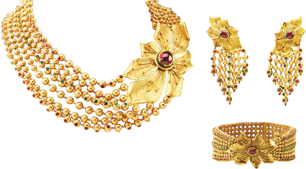 Transparent Background Gold Jewellery Png