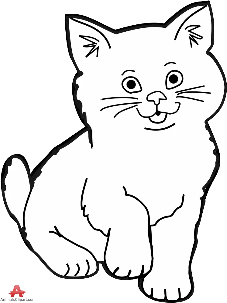 Black Cat White Kitten Clipart Collection Transparent Clip Art Black And White Cat