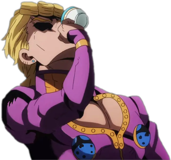 Giornogiovanna Jojobizarreadventure Giorno Giovanna Giorno Drinks Tea Anime
