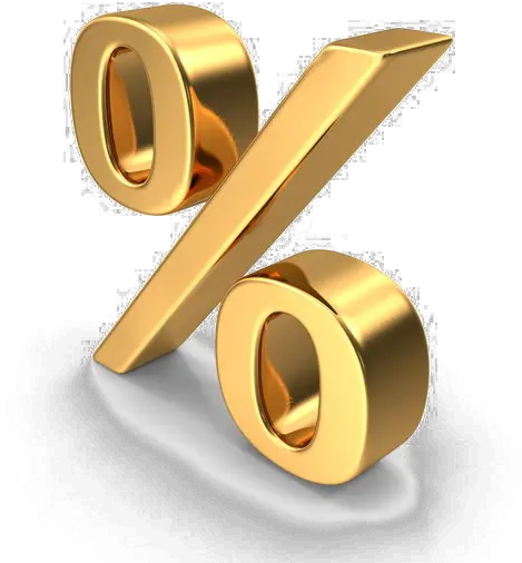 Percentage Symbol Png Download Image Gold Percent Png