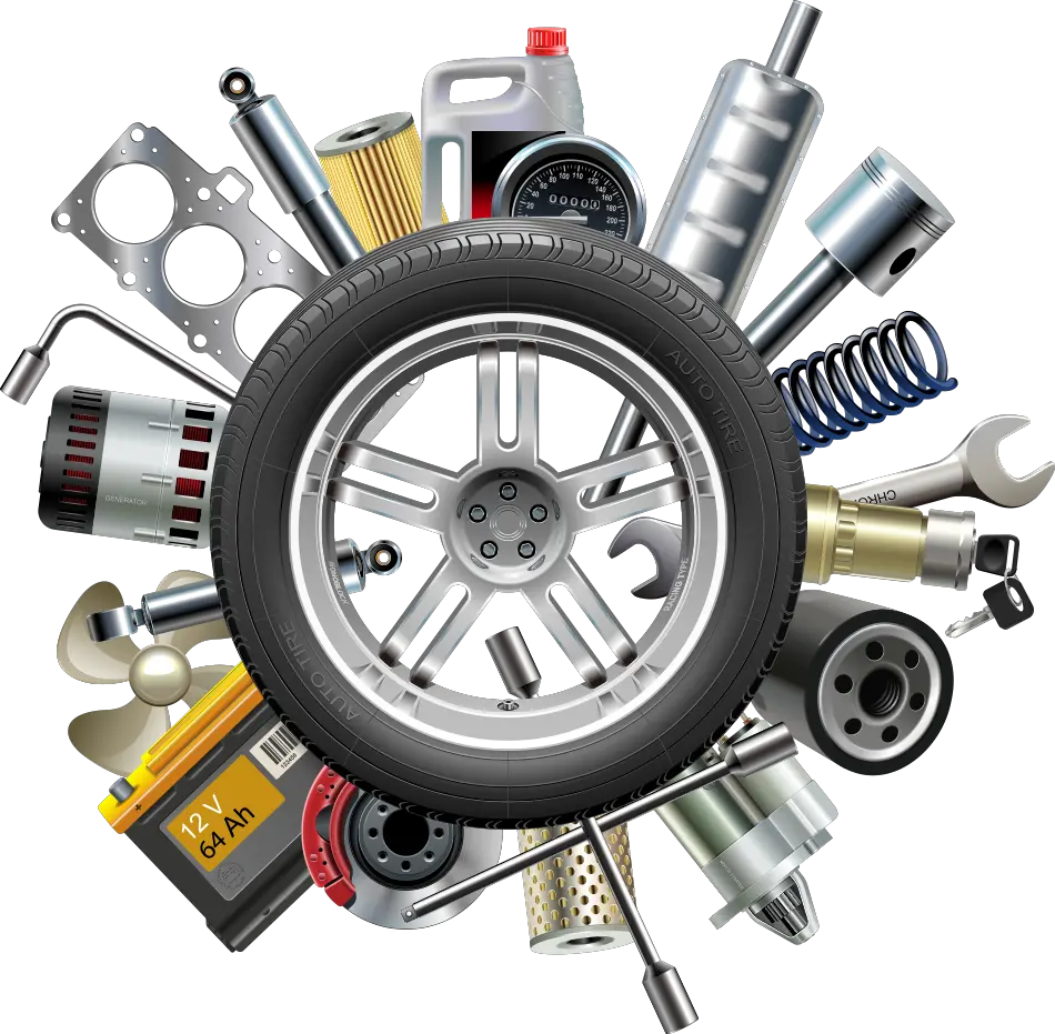 Tire Service Jeep Car Parts Vector Motor Clipart Spare Parts