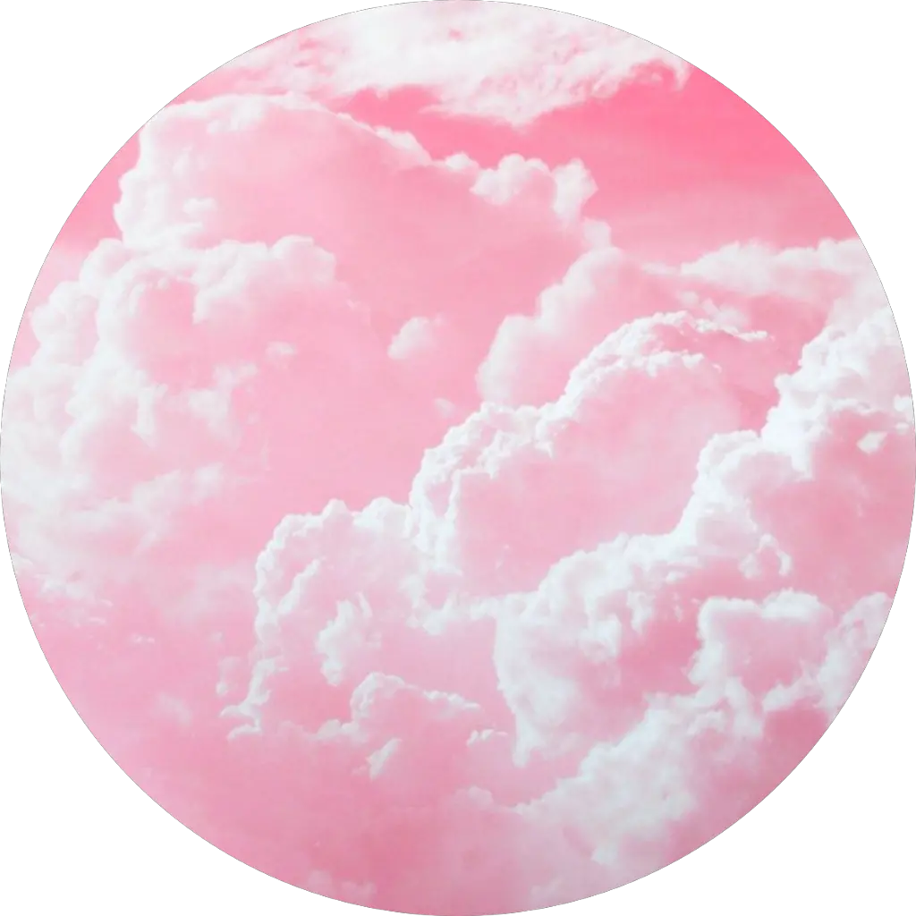 clouds sky pinkclouds pink pinkaesthetic aesthetic Circle Pink Cloud Aesthetic