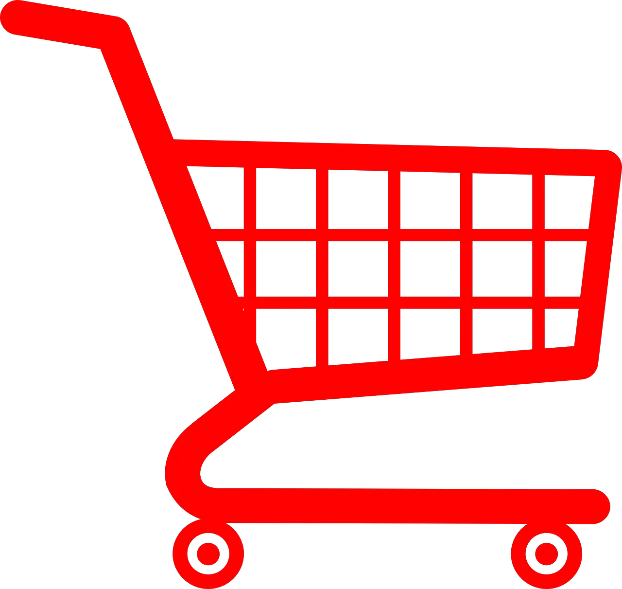 Red Shopping Cart Png