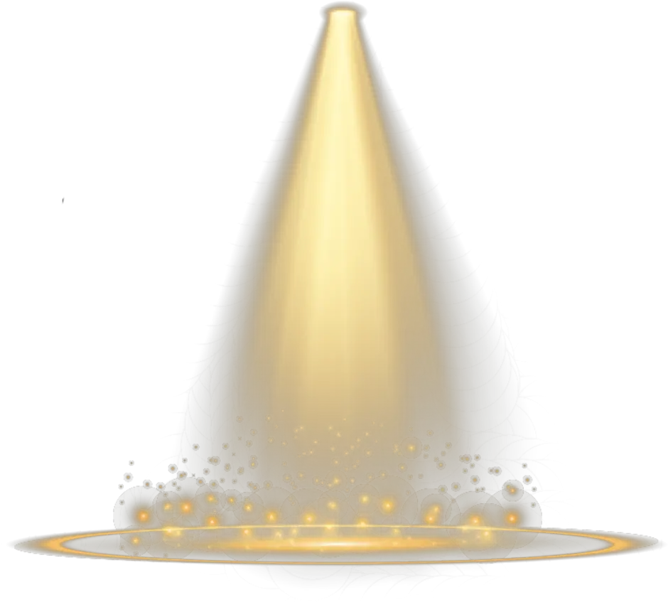 Simulated Stage Lighting Yellow Light Effect Ftesticker Stage Lighting Effect Png