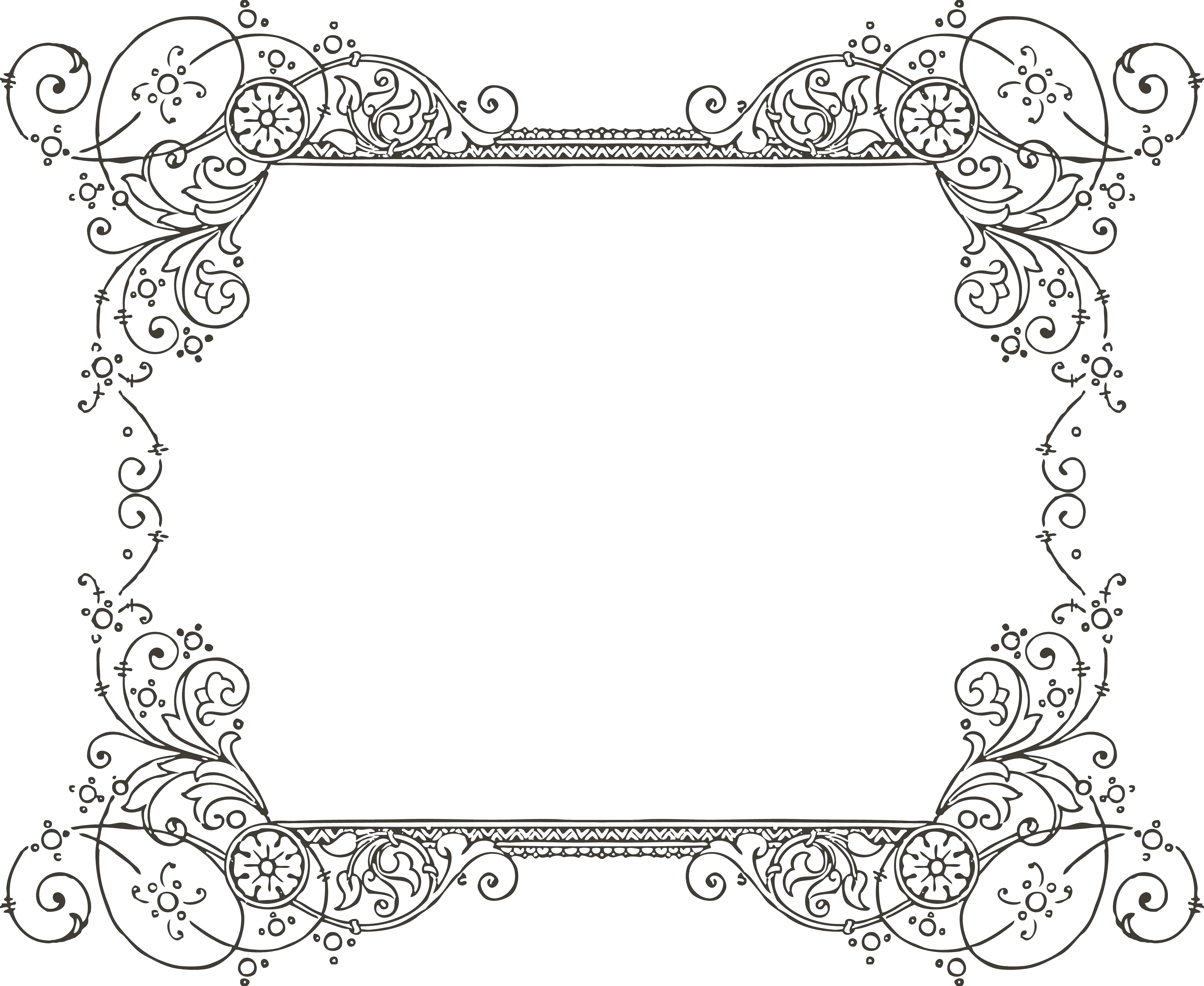 Transparent Vintage Frames Png Transparent Background Fancy Border Clip Art