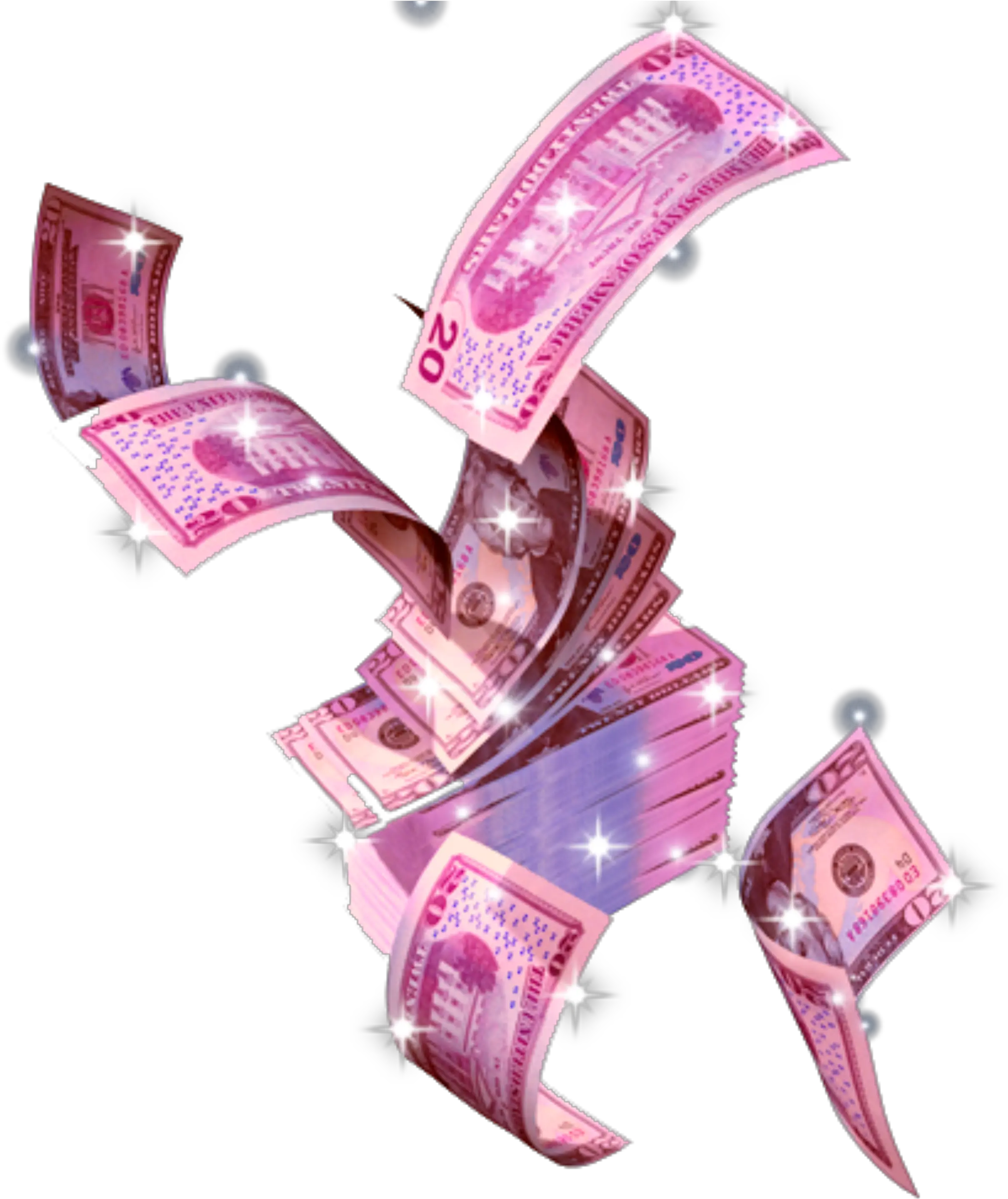 pink pinktheme pinkaesthetic aesthetic money sparkles Aesthetic Money Gif Png