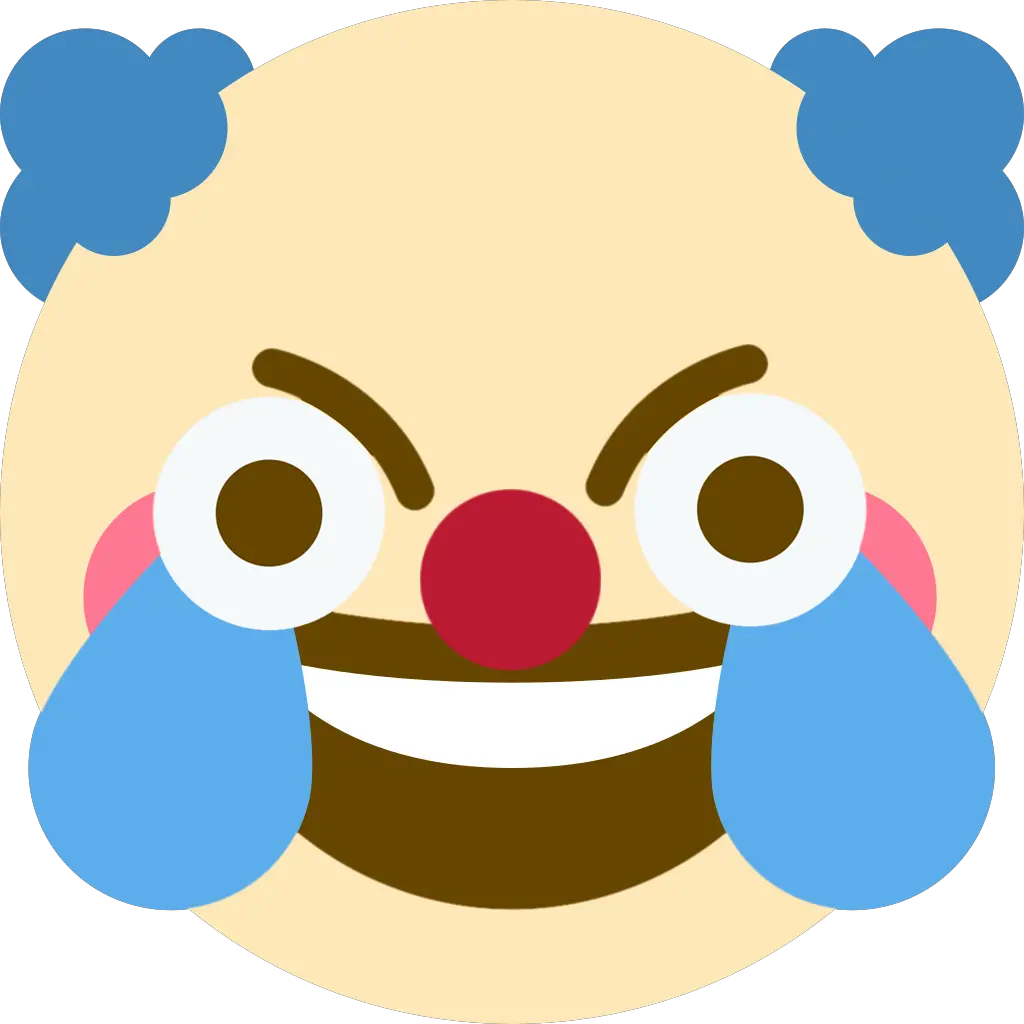 Honker Clown Discord Emoji Open Eyes Joy Emoji