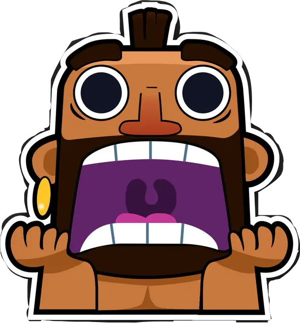 clashroyale hogrider screaming emote freetoedit Clash Royale Hog Emote