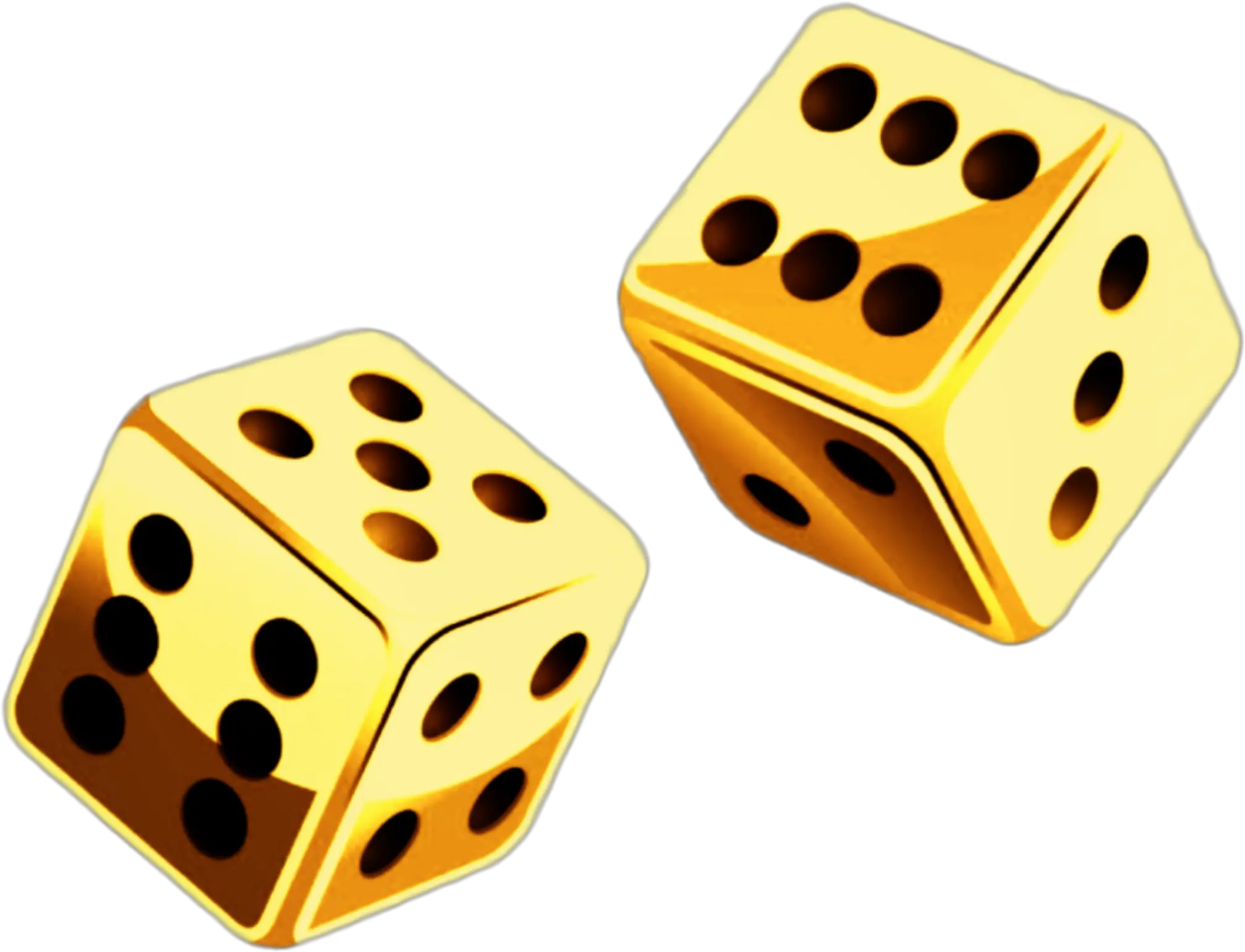 X Gold Clipart Transparent Gold Dice Png