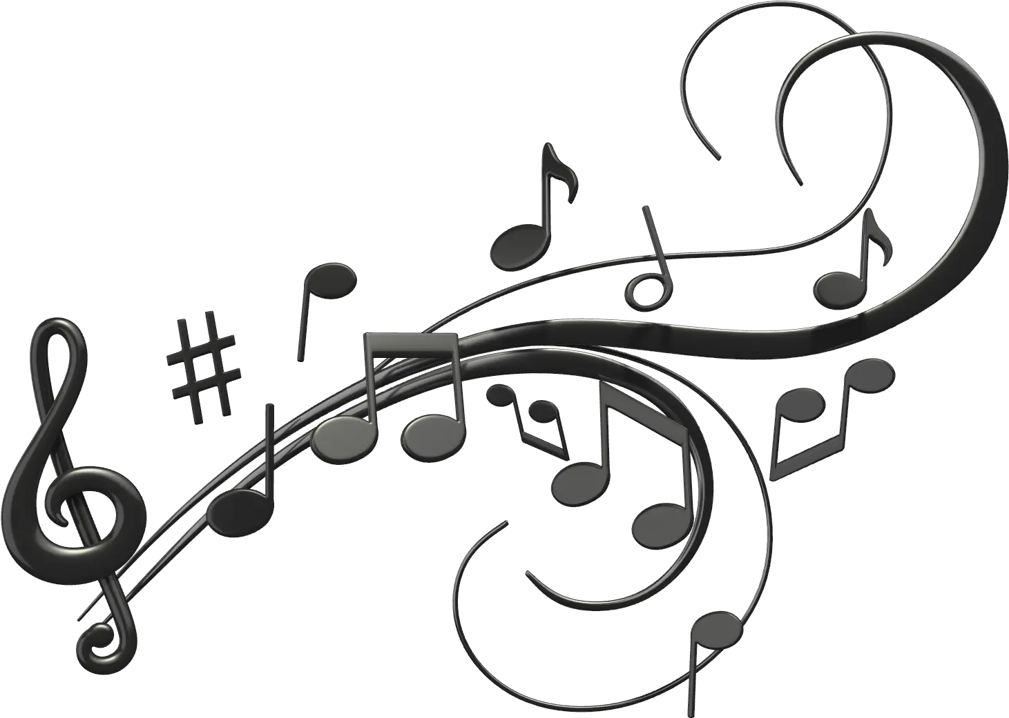 Note Clipart Singing Transparent Background Music Notes Png