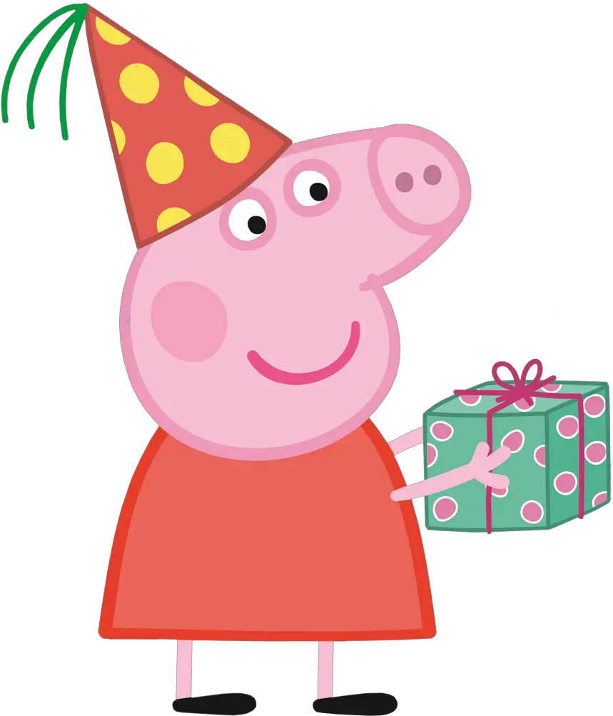 Party-hat Peppa Pig Birthday Png